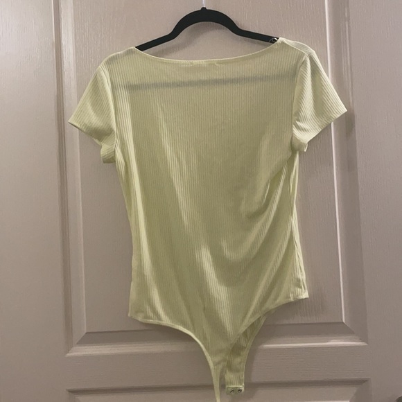 Neon yellow bodysuit size large - Picture 3 of 4